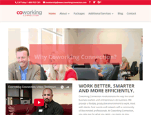 Tablet Screenshot of coworkingconnection.com